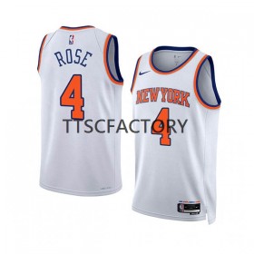 Dres New York Knicks Derrick Rose 4 Nike 2022-23 Association Edition Bijela Swingman - Muške